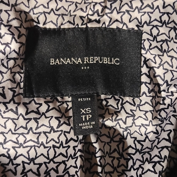 Black Banana Republic Trench Coat - Picture 4 of 4